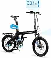 Amazon | ERWAY 電動自転車 アシスト折りたたみ 20インチ 電動